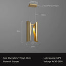 Modern copper pendant light for restaurant and home interiors
