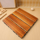 Non-slip interlocking wooden deck tiles for balcony