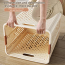 Foldable laundry basket with wheels large capacity multifunctional