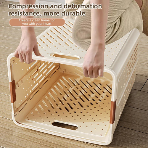Foldable laundry basket with wheels large capacity multifunctional - vue 5 sur 14