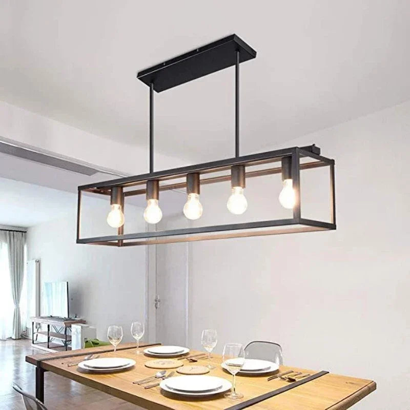Retro industrial style LED ceiling pendant light with adjustable cable