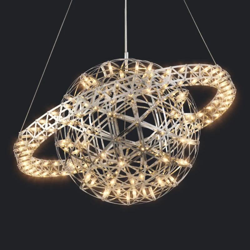 Raimond Satellite spherical stainless steel LED chandelier