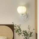 Pumpkin-shaped wall light for indoor decor