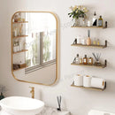simple design solid wood wall shelves for hanging storage