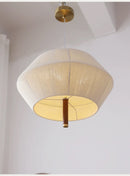 Nordic retro hemp rope and rattan LED pendant light