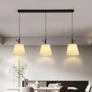 Pleated fabric chandelier for modern interior decor