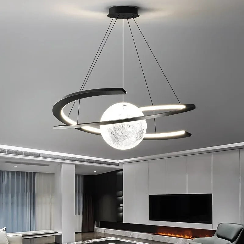 Modern nordic minimalist luxury circular ceiling light