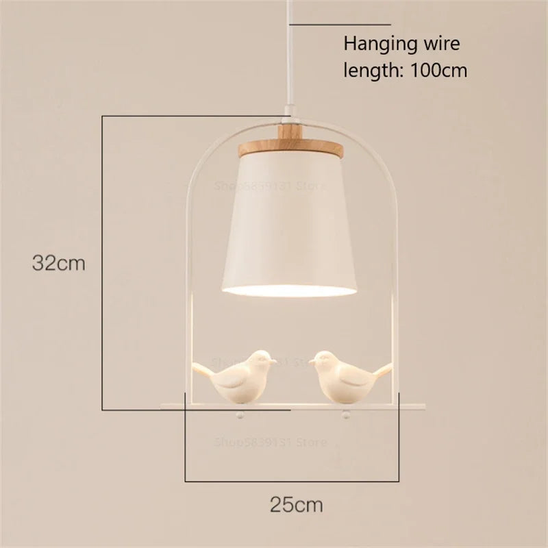 Modern LED wall light in bird shape for decoration - vue 5 sur 12