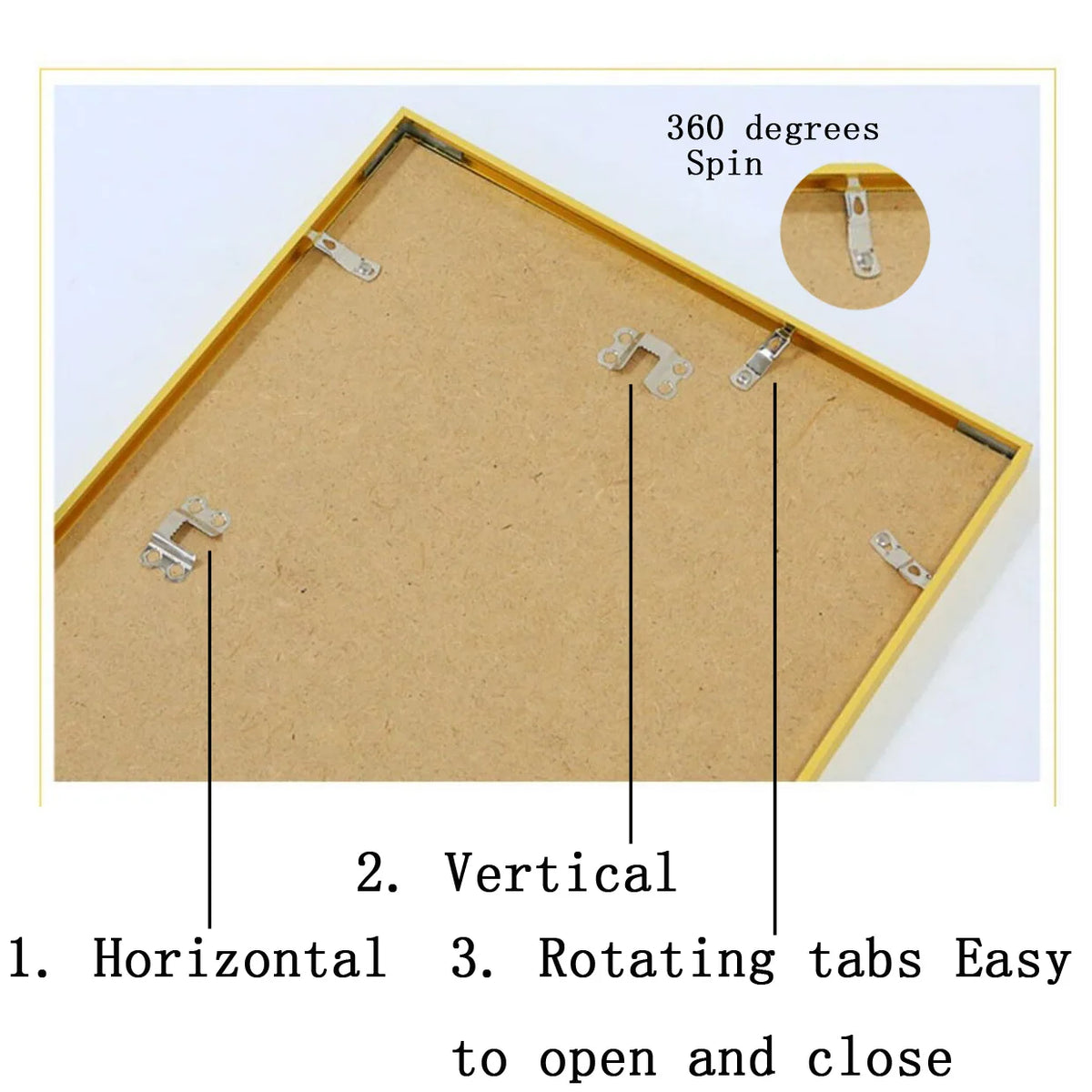 Aluminium photo frame for interior wall decoration - vue 4 sur 8