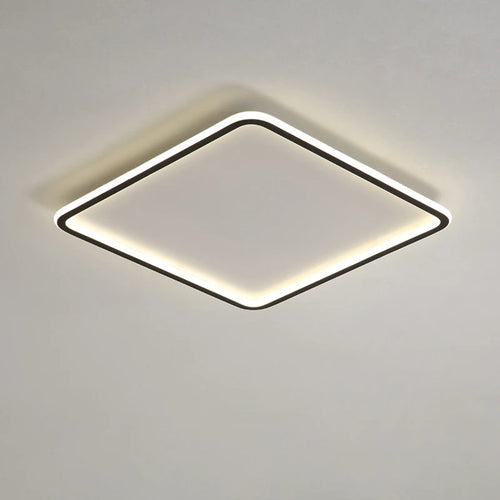 Ultra slim modern design square panel ceiling light for interiors - vue 3 sur 6