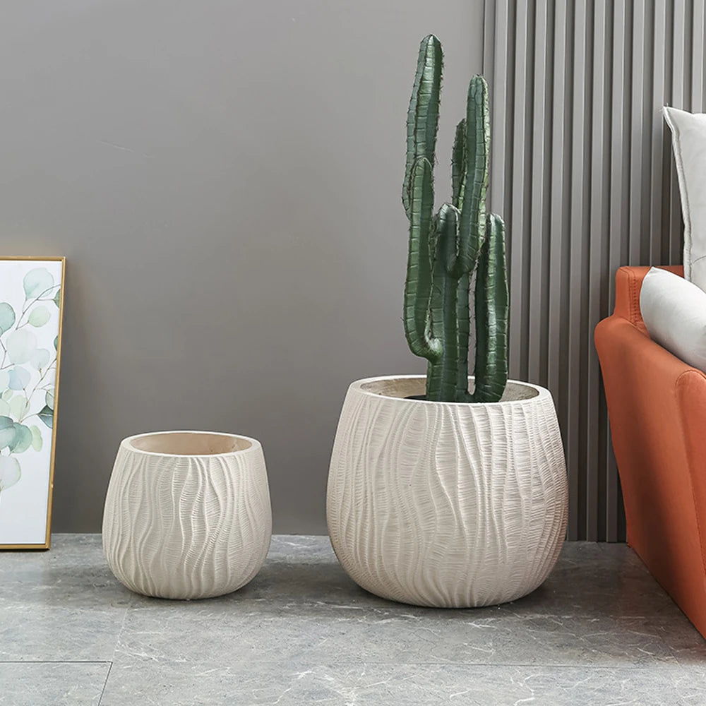 Modern silicone mould for lightweight luxury concrete flower pot