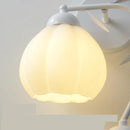 Pumpkin-shaped wall light for indoor decor