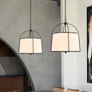 Japanese wabi-sabi gold/black pendant light