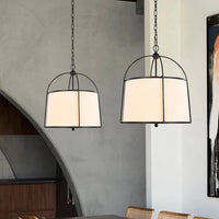 Japanese wabi-sabi gold/black pendant light