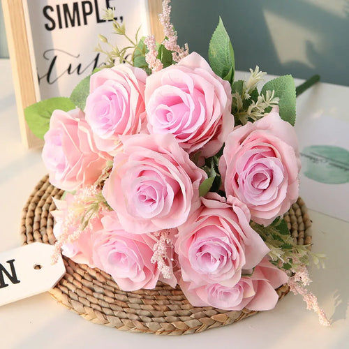 Artificial rose bouquet for weddings and home decor - vue 6 sur 12
