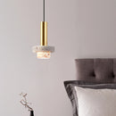 Decorative marble LED pendant light for various spaces