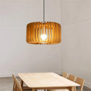 Modern handmade wooden pumpkin pendant light for decoration
