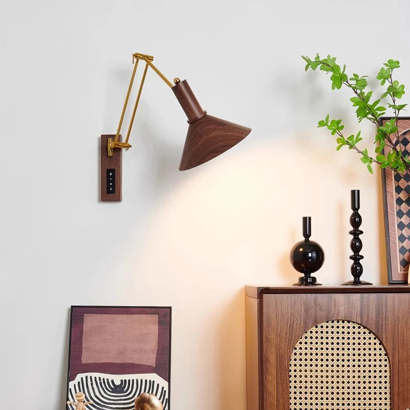 Dimmable LED wall light Bauhaus style
