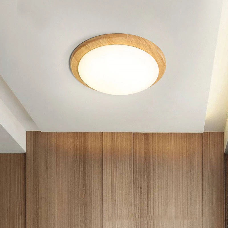 Modern wood grain ceiling light for home decor