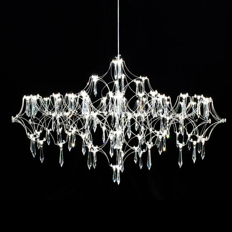 Crystal water cube chandelier for elegant interior décor