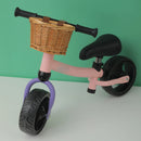 woven wicker basket for children's bike and scooter, durable, waterproof