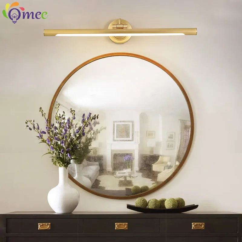 American LED bathroom wall light black bronze vanity lamp modern indoor lighting