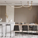 LED chandelier in silicone and artificial leather for hotel