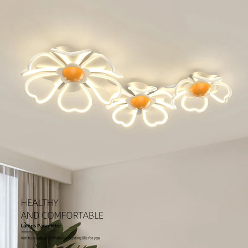 LED floral ceiling light for bedroom and living room - vue 2 sur 10