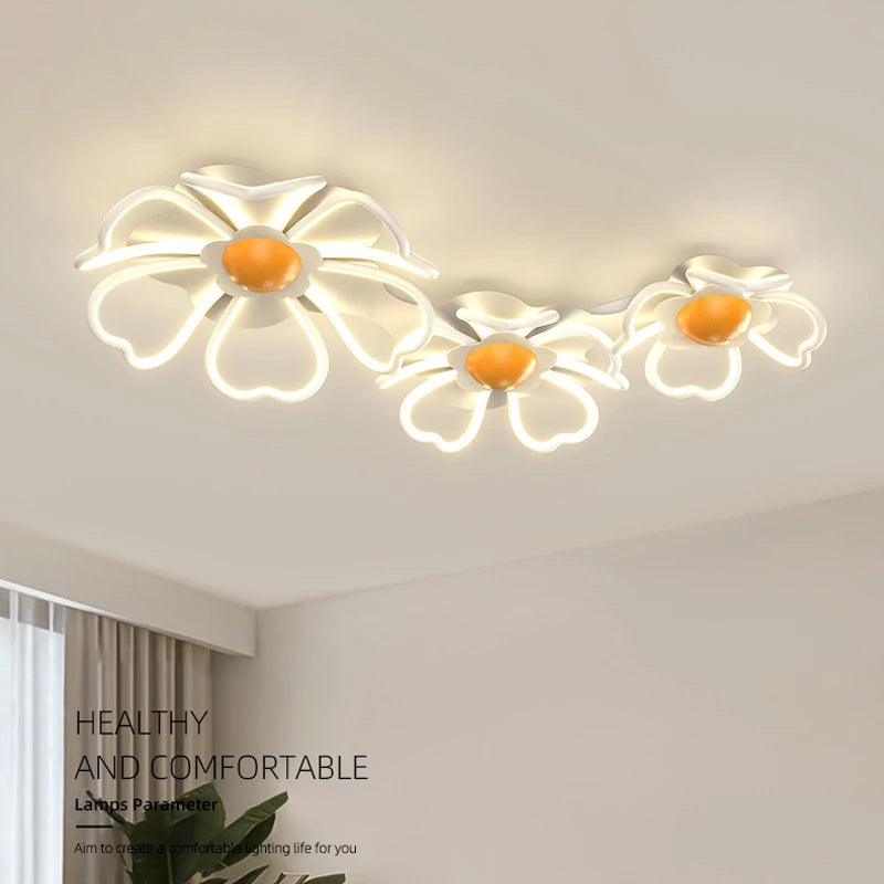 LED floral ceiling light for bedroom and living room