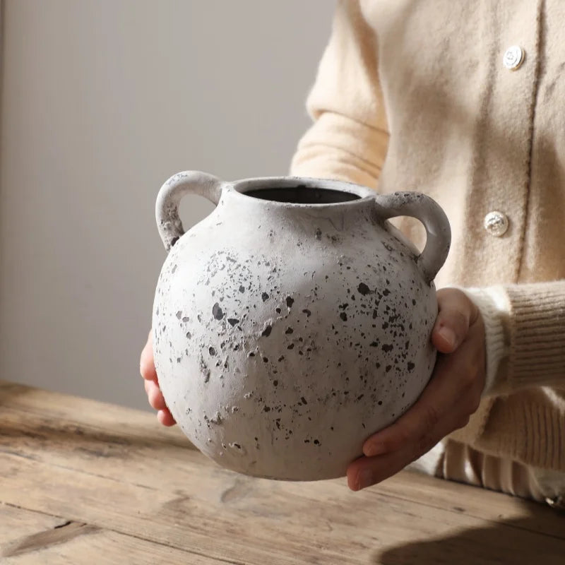retro ceramic vase for dried flowers home decoration craft