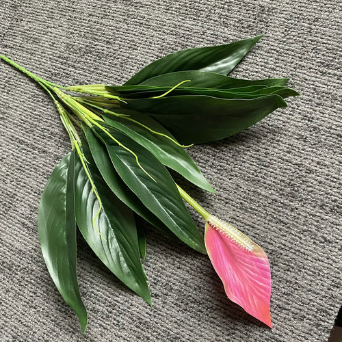 Tropical artificial monstera and anthurium plants for indoor decoration - vue 12 sur 12