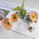 Artificial silk poppy flowers for decoration and events