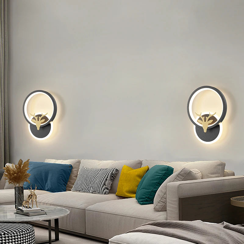 Modern minimalist wall light for hallways and stairs - vue 5 sur 12