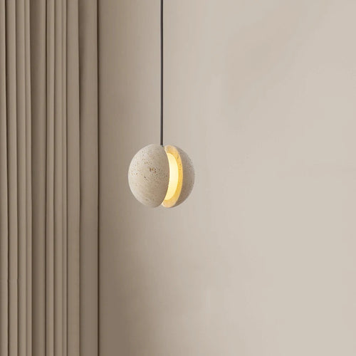 Wabi-sabi moonstone chandelier warm decorative pendant light - vue 2 sur 7