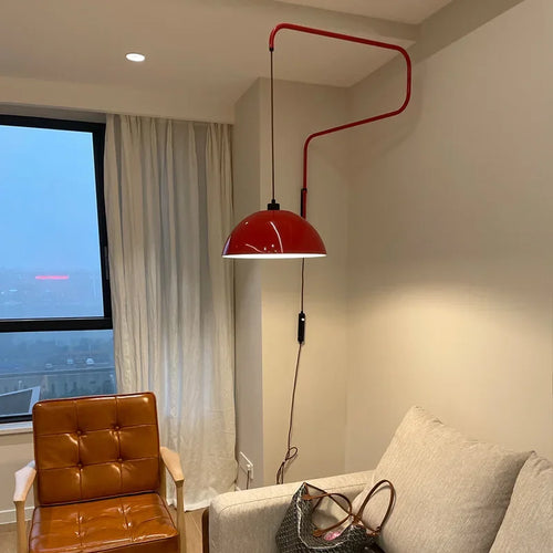 Long arm adjustable wall light modern creative timeless design - vue 4 sur 8