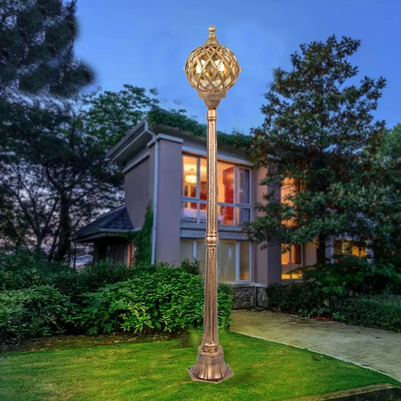 Decorative single-head LED garden lamp - vue 3 sur 8