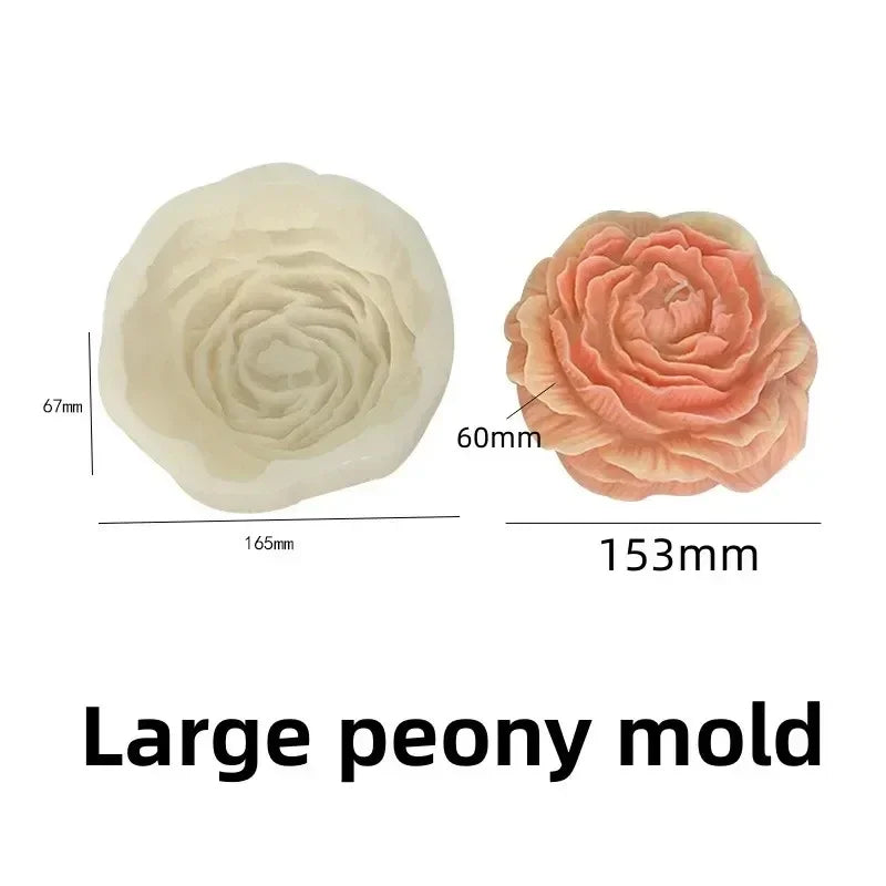 3d rose bouquet silicone mold for candle - vue 13 sur 18