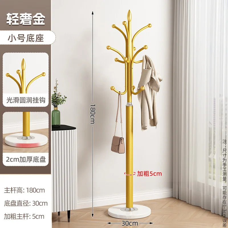 vertical metal coat rack for storing clothes