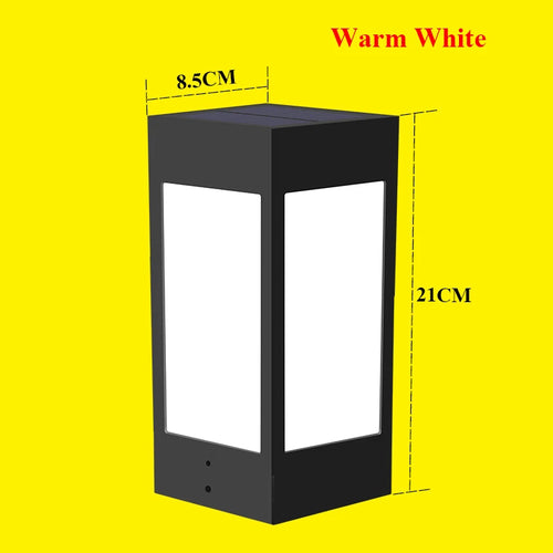 Decorative solar column lantern for garden and outdoor - vue 16 sur 20