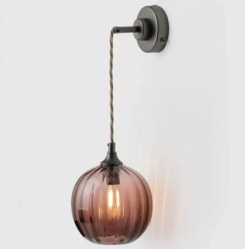 Nordic style glass wall light for interior decoration