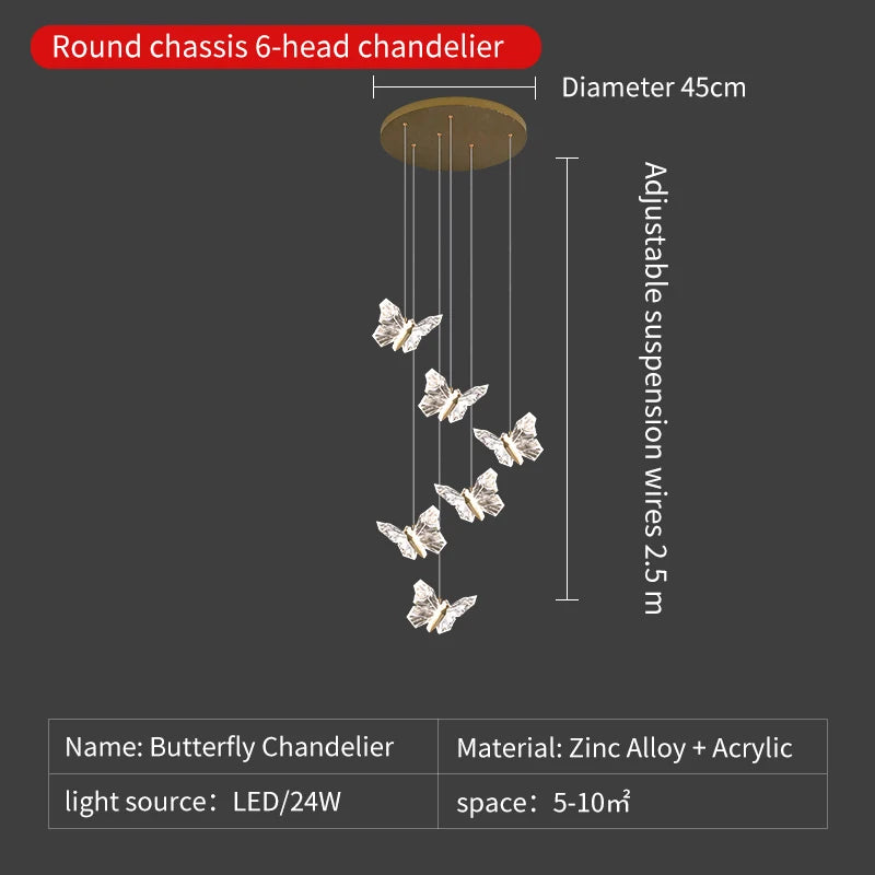 suspension en cristal nordique avec éclairage moderne décoratif - vue 12 sur 18