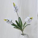 Artificial lavender silk flower stems for interior decoration