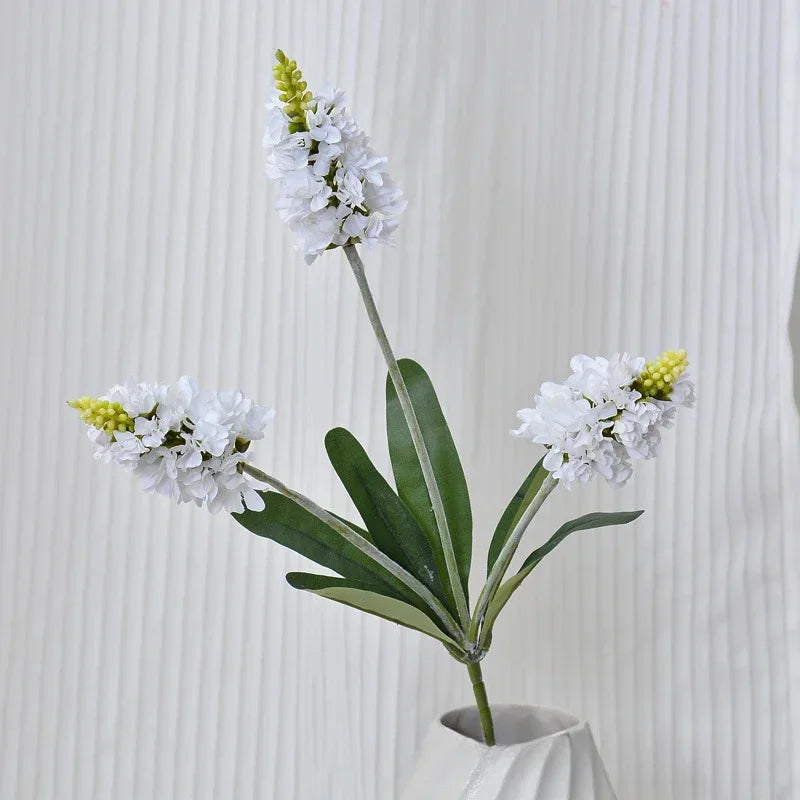 Artificial lavender silk flower stems for interior decoration - vue 8 sur 12