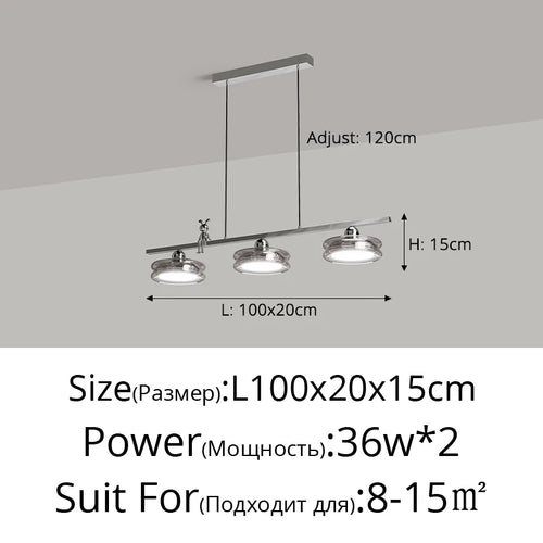 Italian minimalist pendant light for modern indoor lighting - vue 11 sur 14
