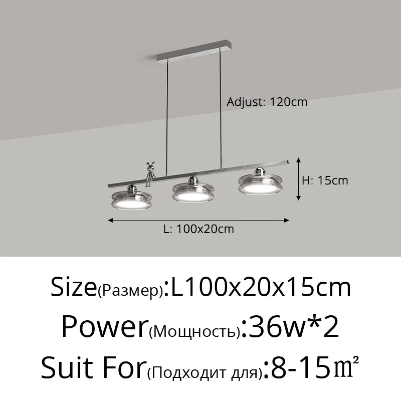 Italian minimalist pendant light for modern indoor lighting - vue 11 sur 14