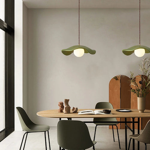 Minimalist Nordic wabi sabi chandelier for modern decor - vue 5 sur 9