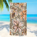 Vintage floral quick dry microfibre beach towel