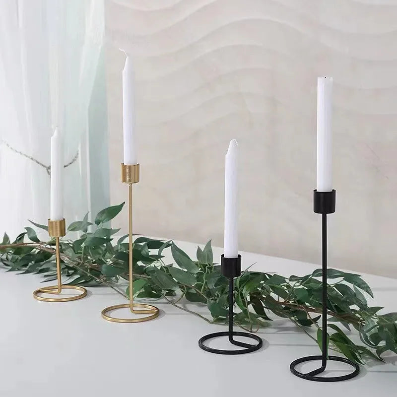 Creative metal candle holder for romantic wedding decoration