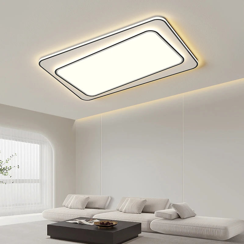 Modern double-layer ceiling light for elegant home lighting