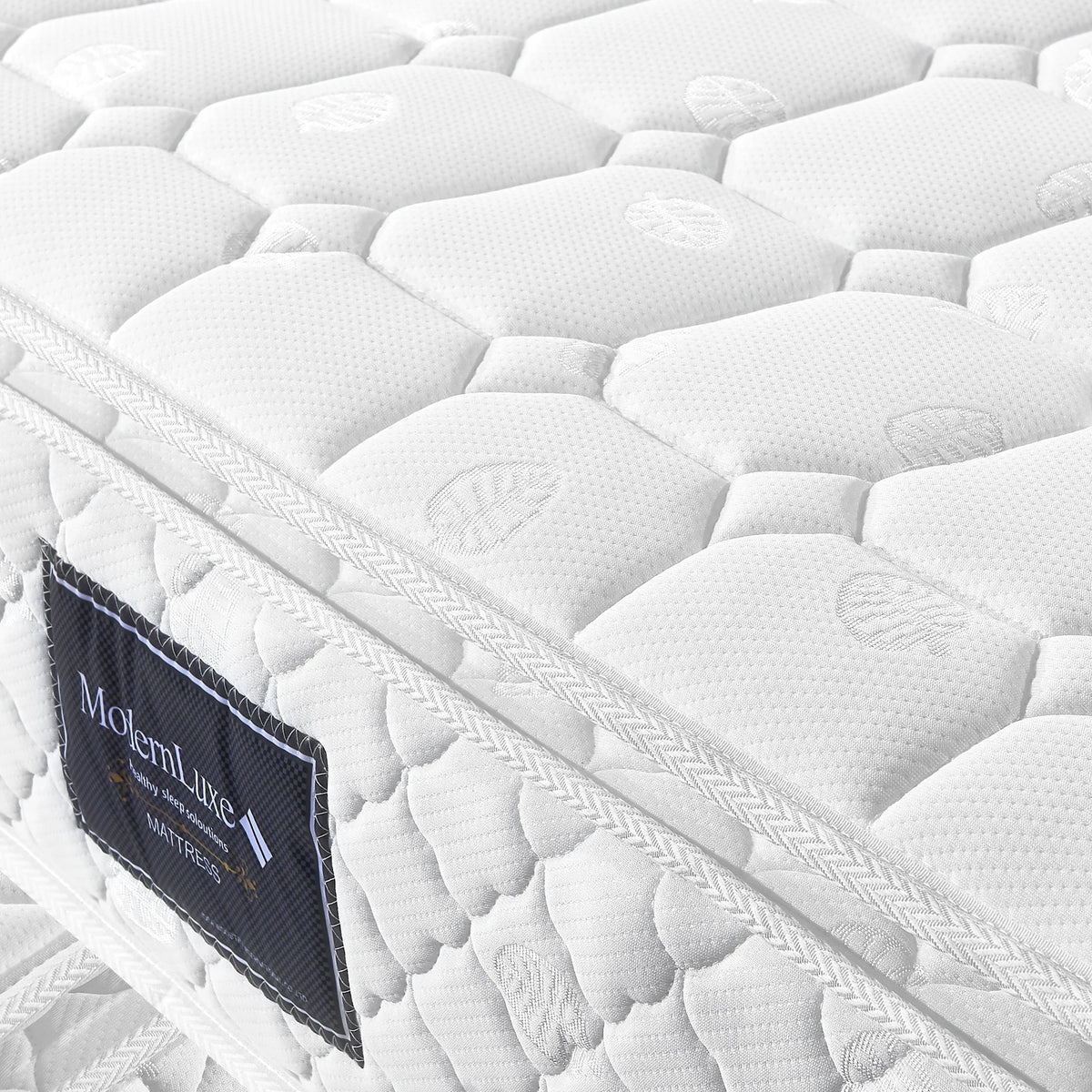 Spring core mattress, 7 zones cold foam mattress, 140x200cm pocket spring core, 100% Oeko-Tex tested microfas - vue 2 sur 6